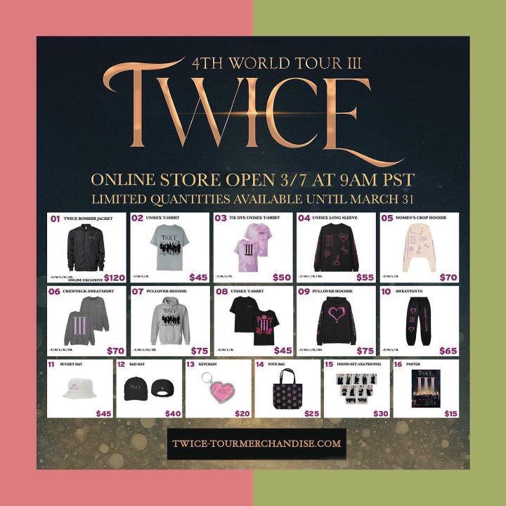 TWICE III USA WORLD TOUR 周邊小卡代購, 興趣及遊戲, 收藏品及紀念品