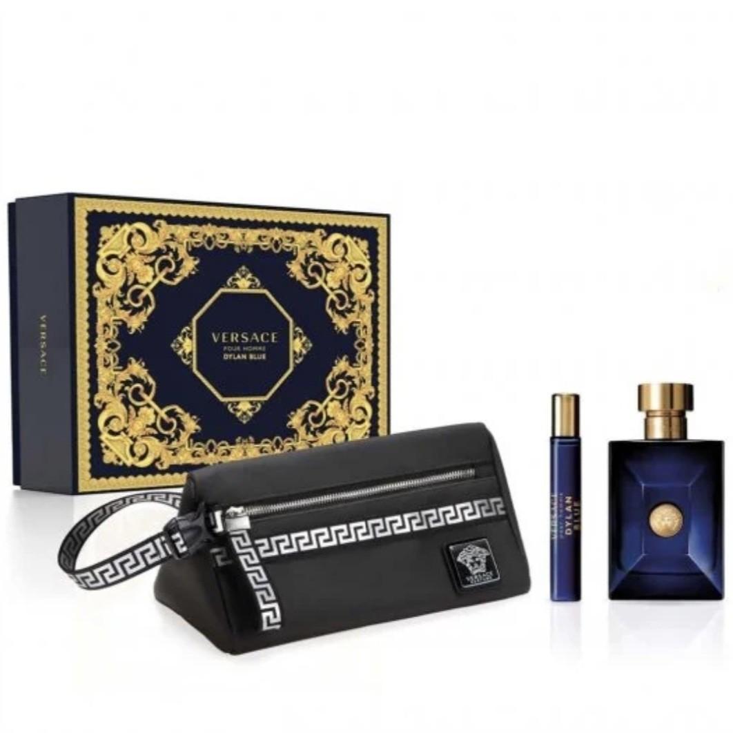 versace blue gift set
