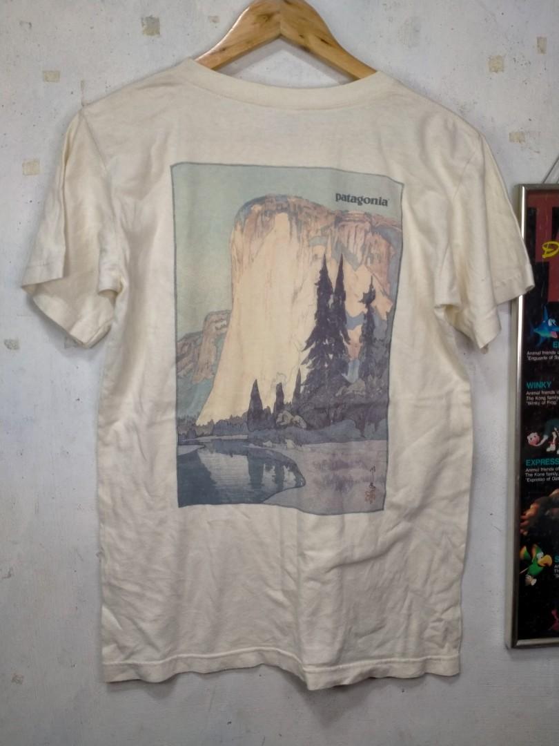 vintage art shirt patagonia yosemite by hiroshi yoshida, Men's