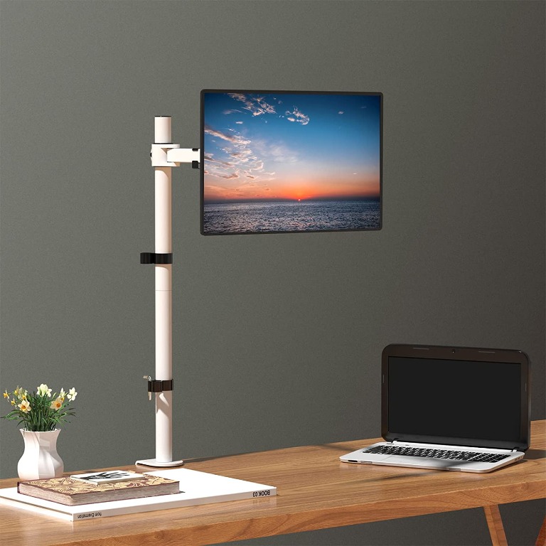 WALI USA Tall Monitor Stand Desk Mount, Single Extra Tall VESA Monitor ...