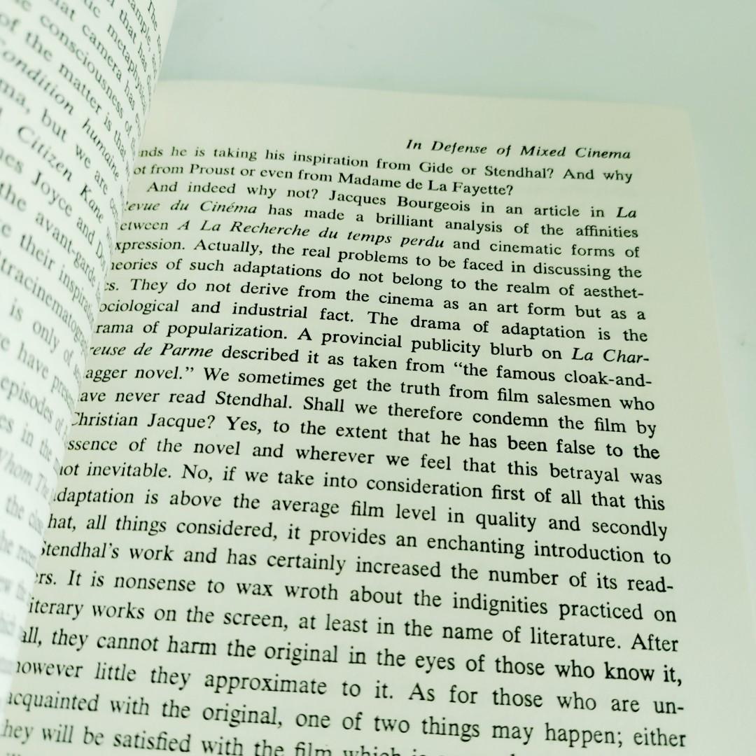 What is Cinema Volume 1 by Andre Bazin (Category: Storybooks) located in Taguig. Submitted by msindiependent (Listing ID 1147941486, Image 3). Description: in good condition.