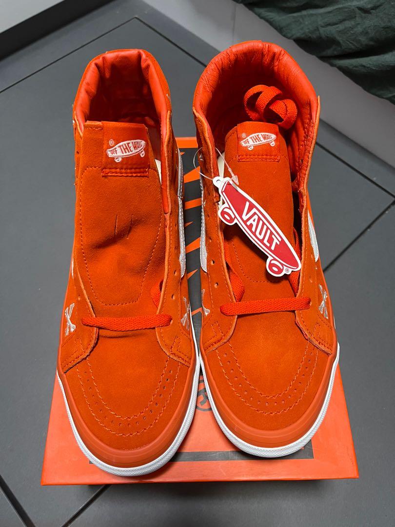 WTAPS x VANS OG Sk8-Hi Lx Bones orange 橙色US7.5, 男裝, 鞋