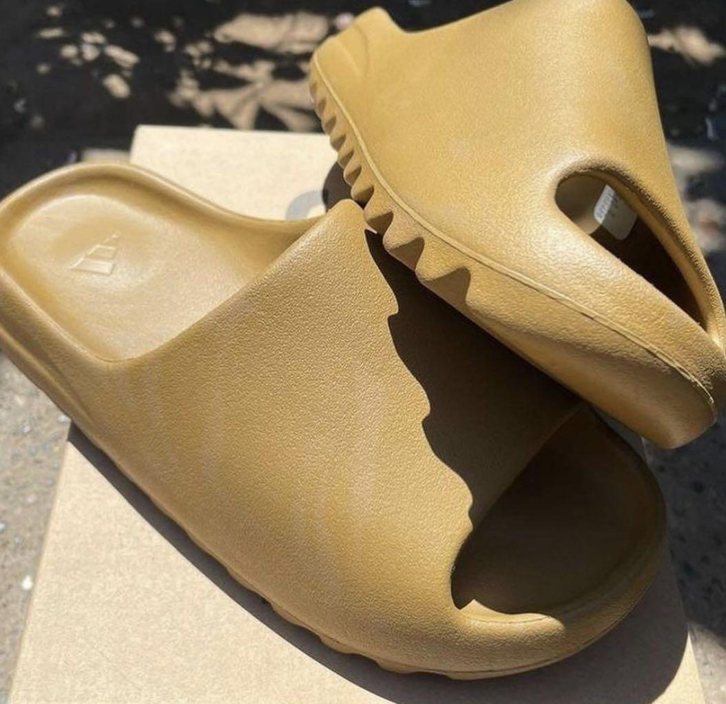 ochre yeezy slide