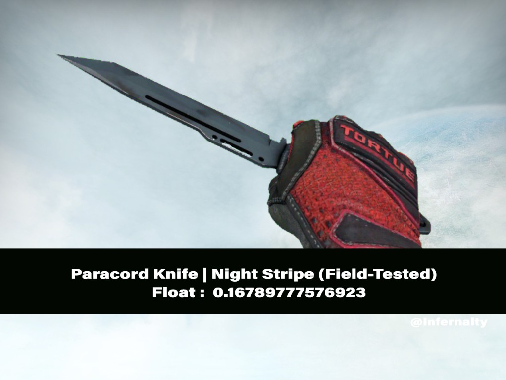 (0.16FV) Paracord Knife Night Stripe FT CSGO SKINS KNIVES, Video Gaming