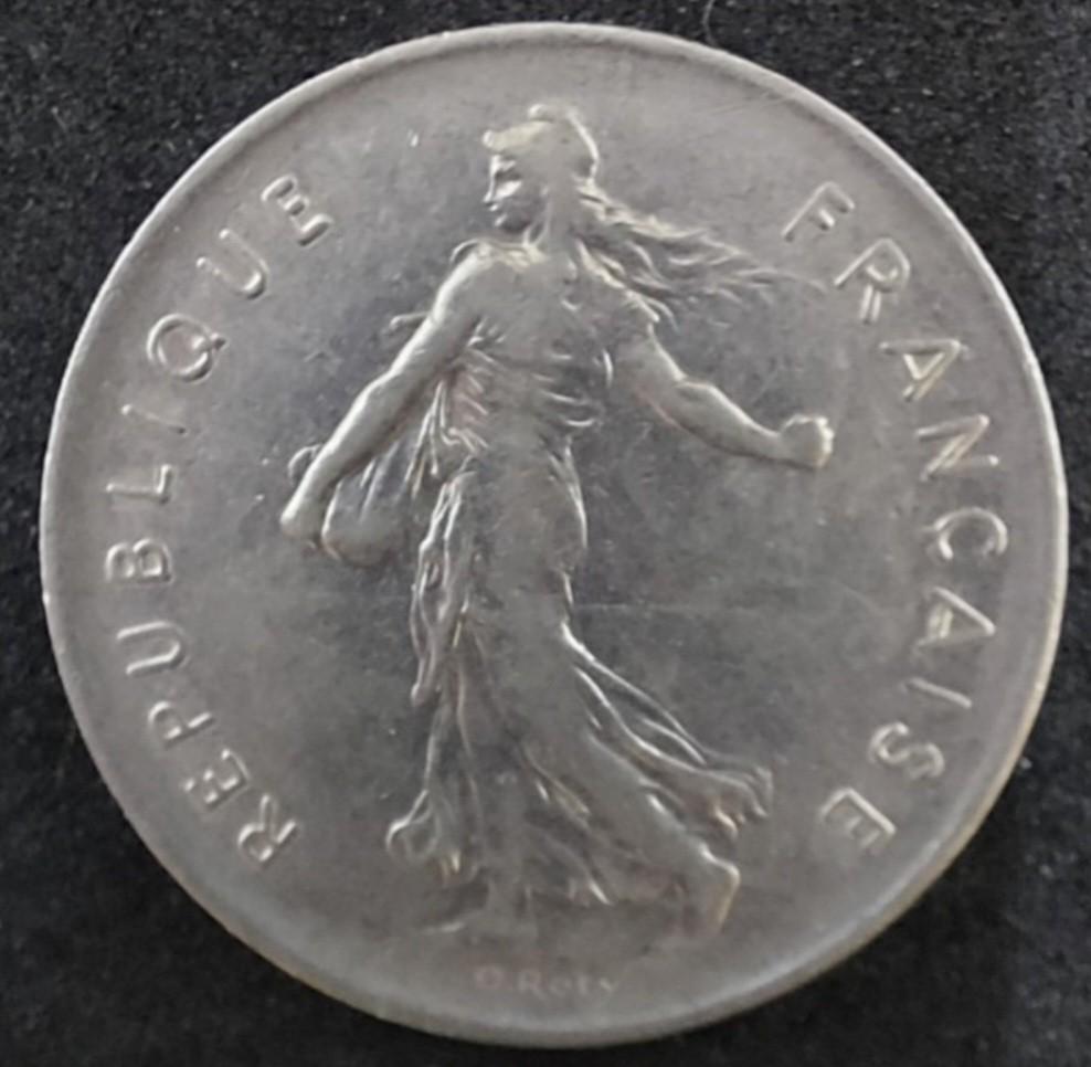 1971)法國5法郎(流通幣)/France 5 Francs(Circulation coins )(Ref785), 興趣及遊戲,  收藏品及紀念品, 錢幣- Carousell