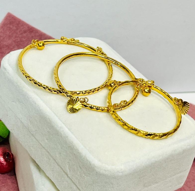 Childrens gold clearance bangle bracelet