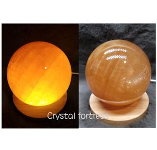 超大蜜糖方解球/9.8cm 附送木燈座64190439027587110