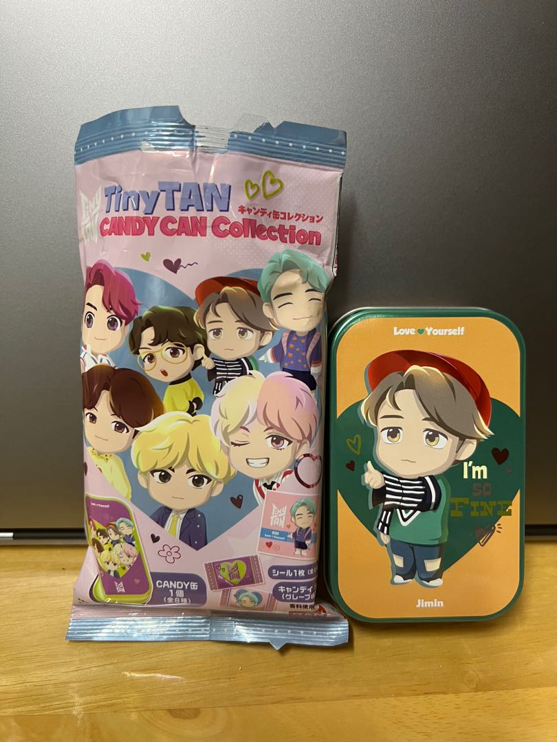 確認款] 全新Bandai TinyTAN Candy Can Collection - Jimin 朴智旻, 興趣及遊戲, 收藏品及紀念品, 韓流-  Carousell