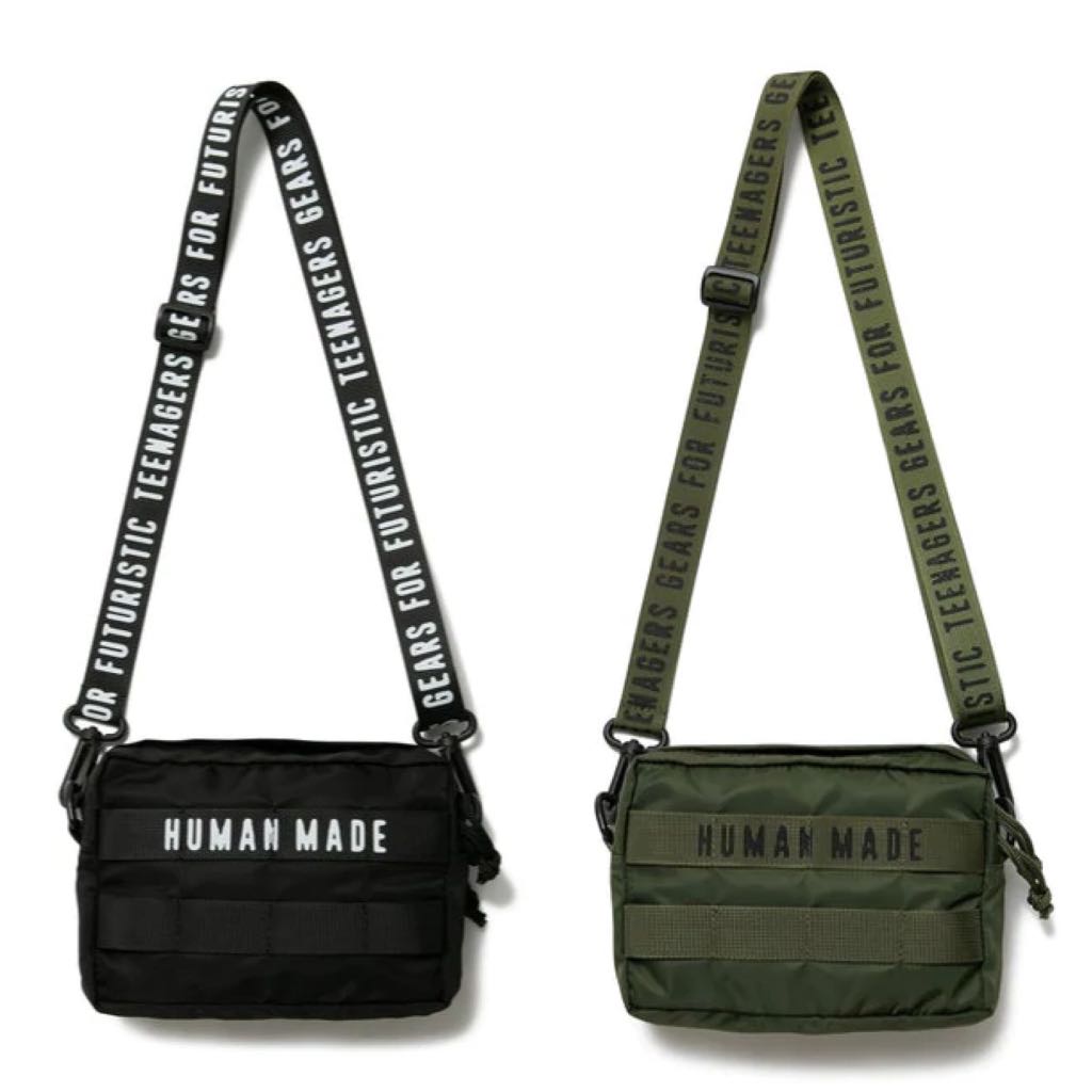 現貨全新Human Made Military Pouch #2 黑色墨綠色2色, 男裝, 袋, 腰 