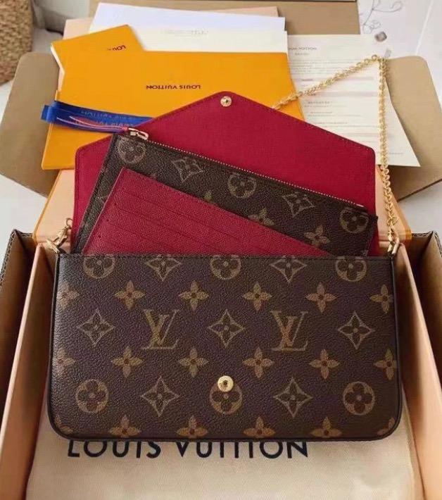 Authentic Louis Vuitton Pochette Felicie Inserts M61276