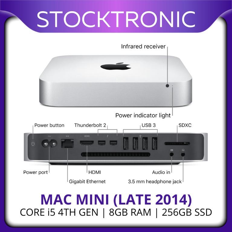 APPLE MAC MINI (LATE 2014) CORE i5 4TH GEN 8GB RAM 256GB SSD #MostLaku,  Computers  Tech, Desktops on Carousell