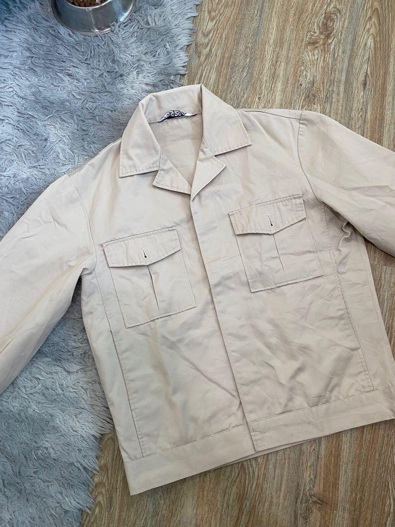 Cream trucker jacket, Men's Fashion, Coats, Jackets and Outerwear on