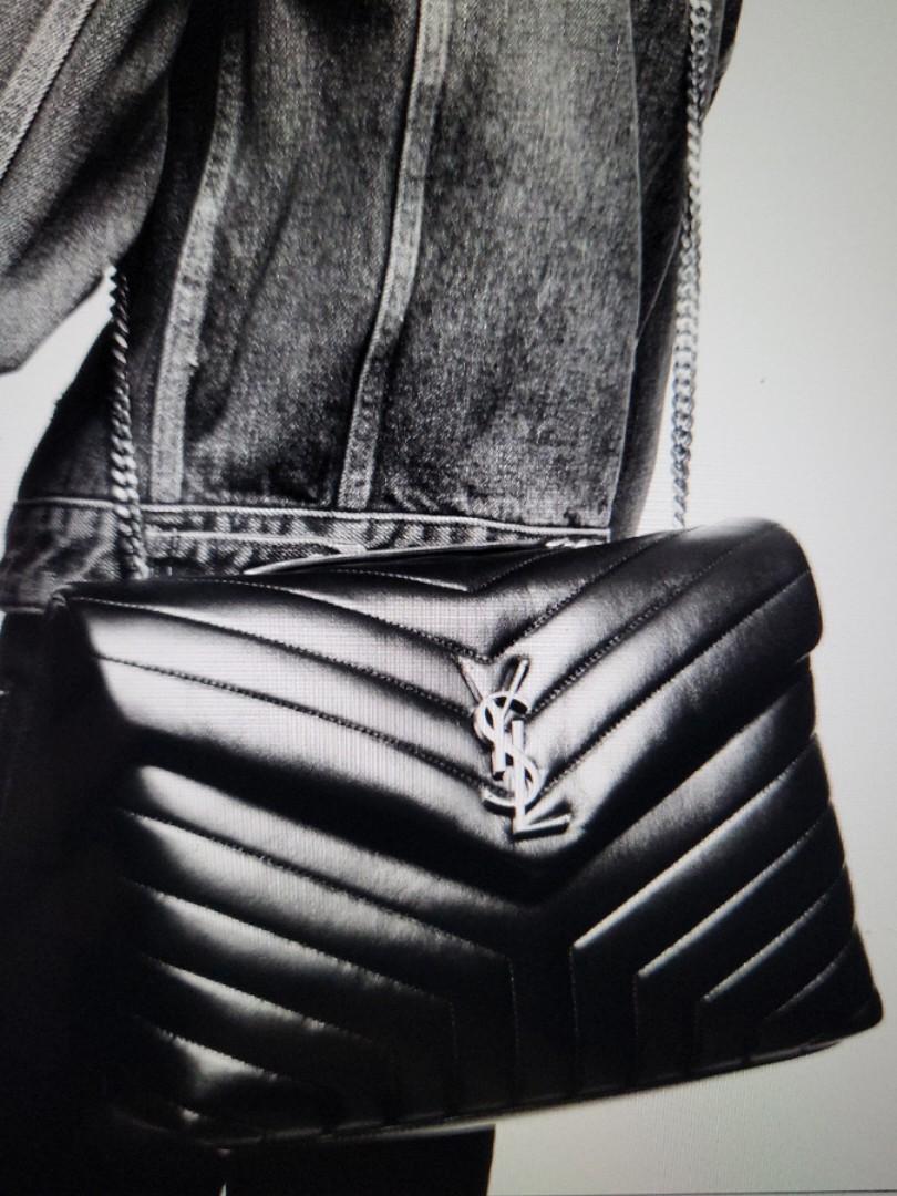 Medium loulou matelassé leather shoulder bag 2025