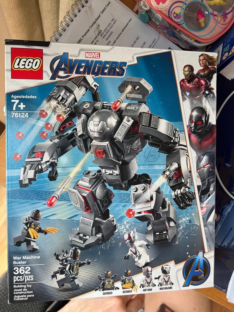 Lego marvel avengers best sale 76124 war machine buster