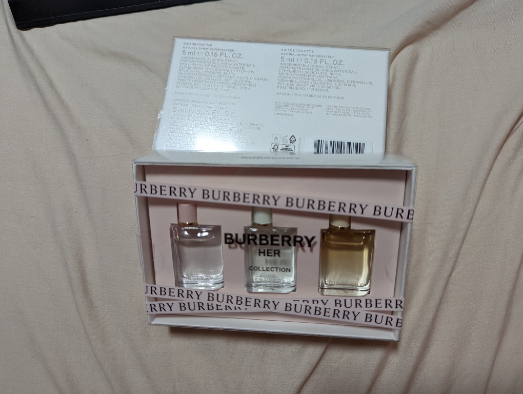 Burberry Mini Burberry Her Collection Perfume Set, Beauty & Personal Care,  Fragrance & Deodorants on Carousell