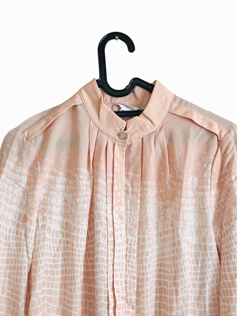 calvin klein pink blouse
