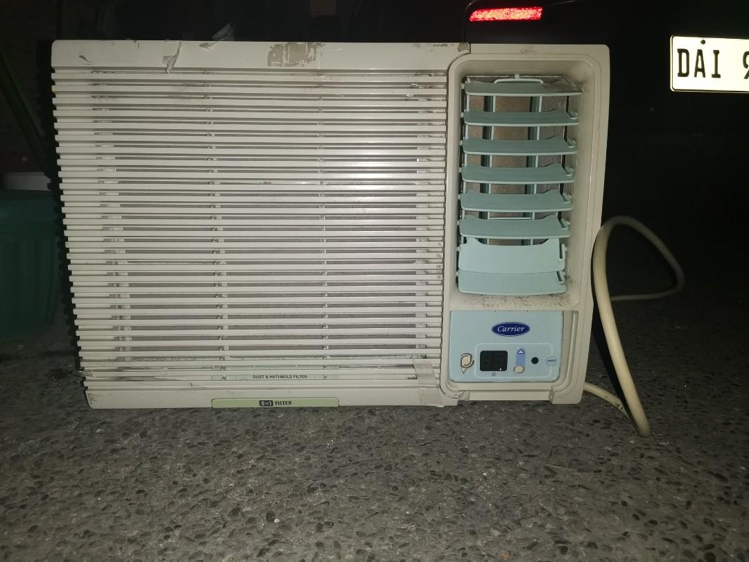 Carrier Aircon 2HP Model 2007 Non Inverter Window Type, Furniture & Home Living, Home