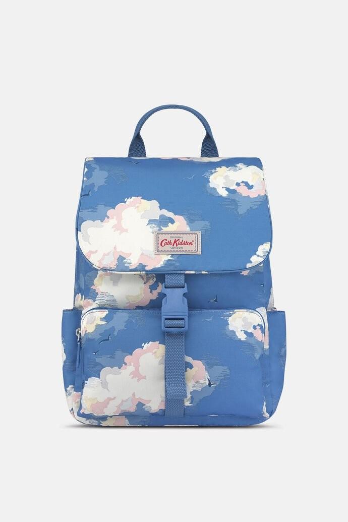 Cath Kidston Buckle Backpack Bag Clouds BNWT new Blue Women s