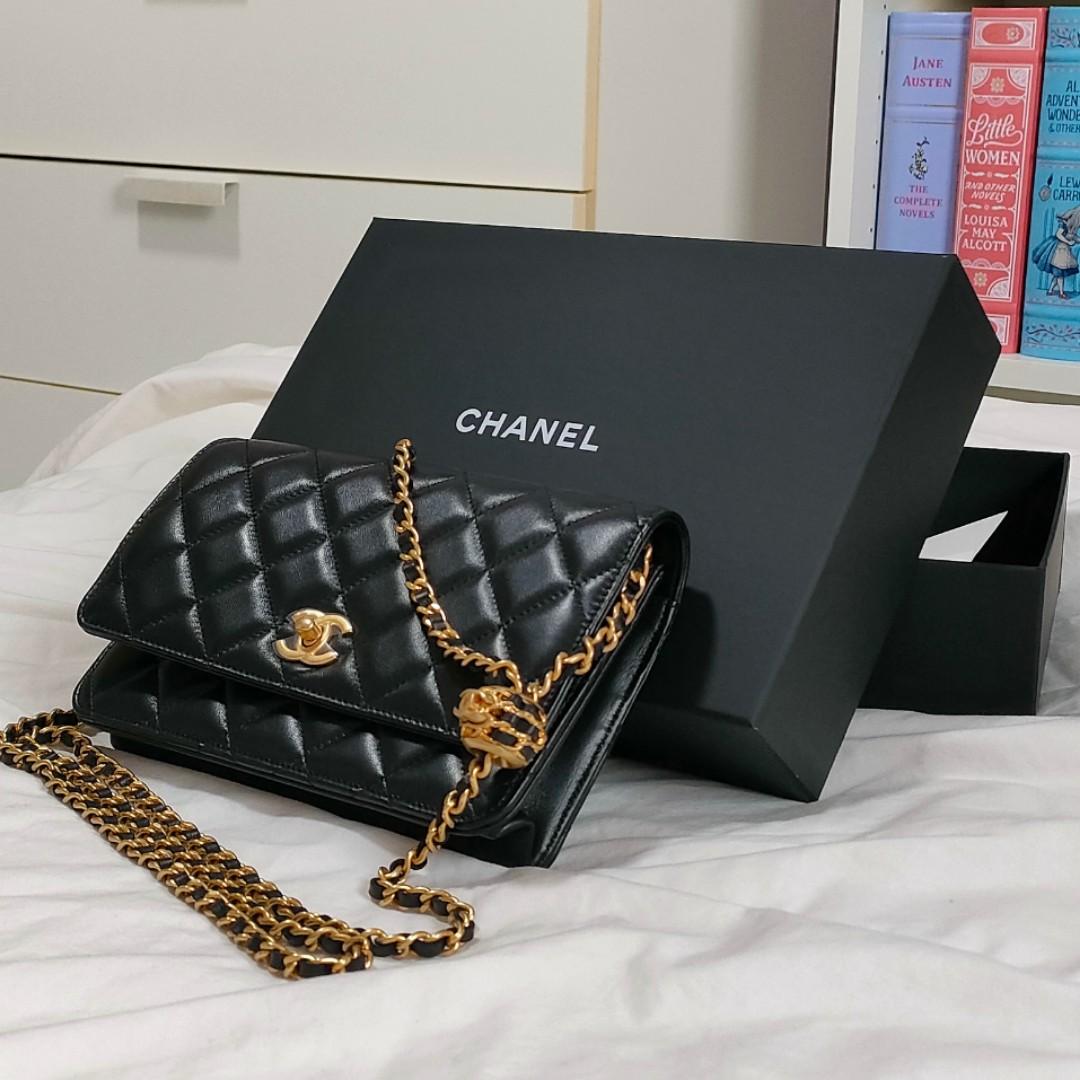 CHANEL 22S Pearl Crush WOC/Wallet on Chain GHW, Luxury, Bags & Wallets ...