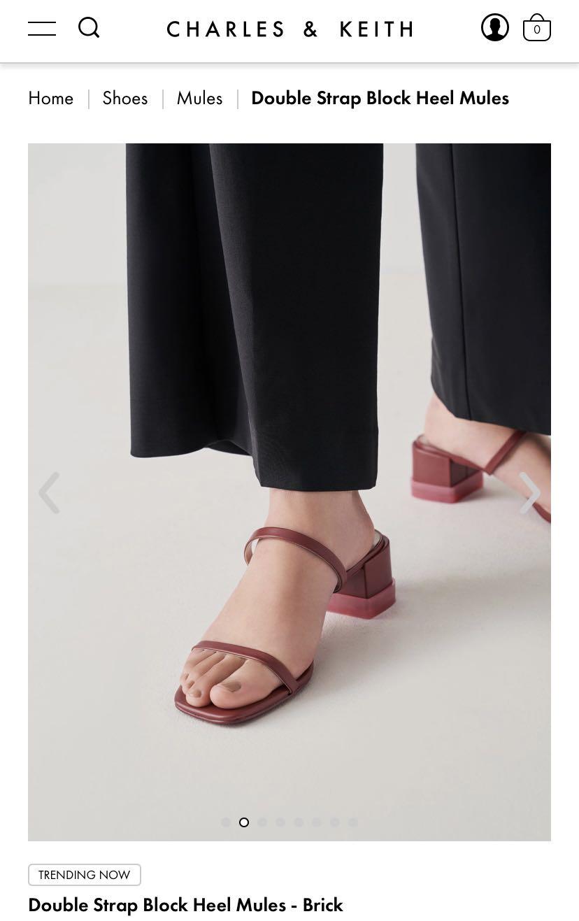 Double strap block heel new arrivals mules