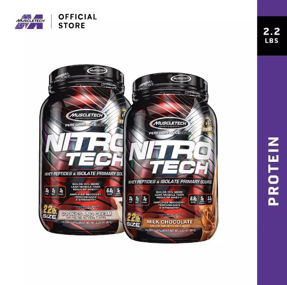 *CHEAPEST* MuscleTech NitroTech Whey Isolate Protein Powder (2.2lbs