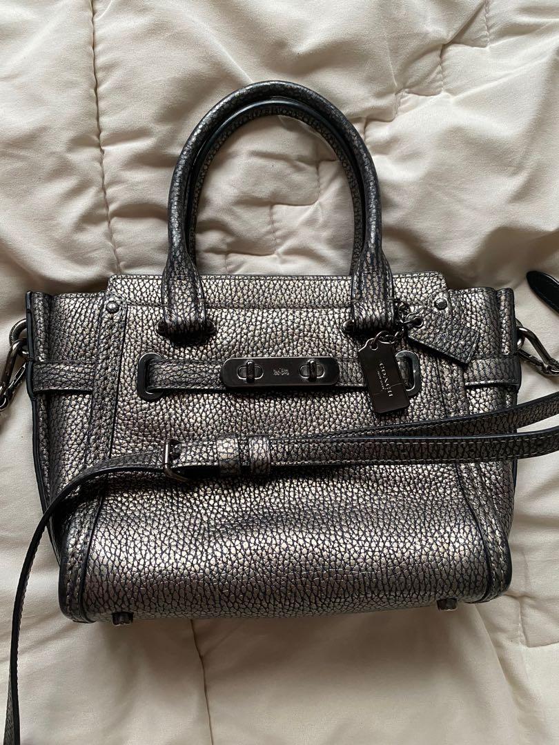 Coach swagger online gunmetal