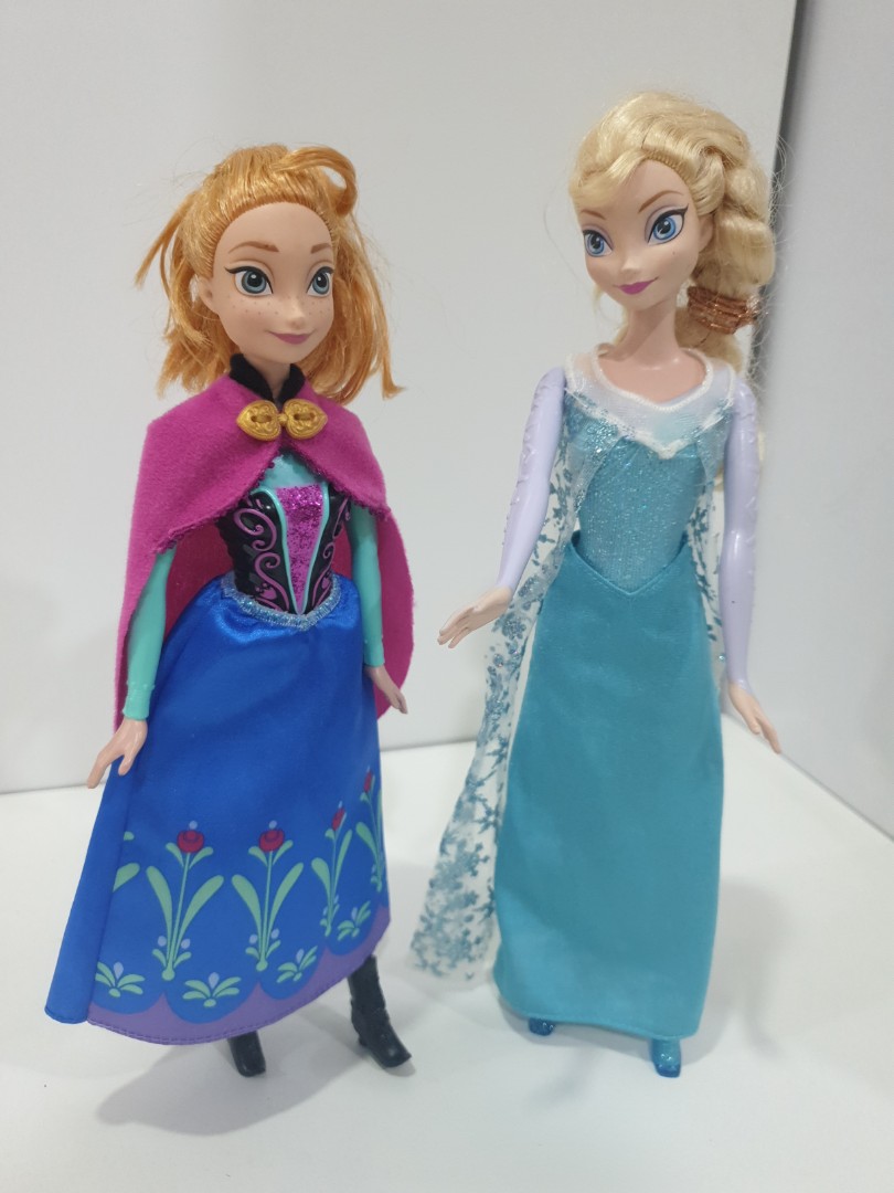 Frozen anna and elsa sparkle dolls discount