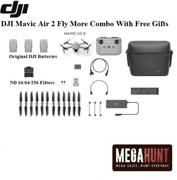 DJI Mavic Air 2 Fly More Combo Set Ready Stocks Brand New