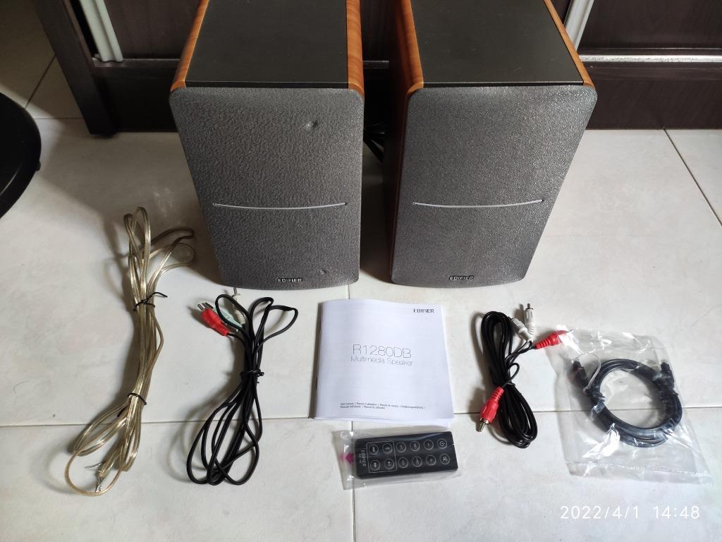 Edifier R1280DB Wireless Bluetooth Desktop Bookshelf Speakers, Audio ...