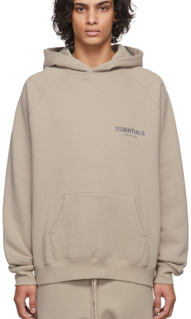 Fear of god clearance tan hoodie