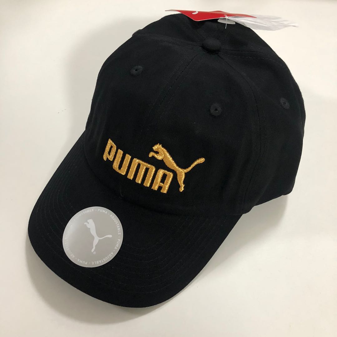 Black and gold outlet pumas hat