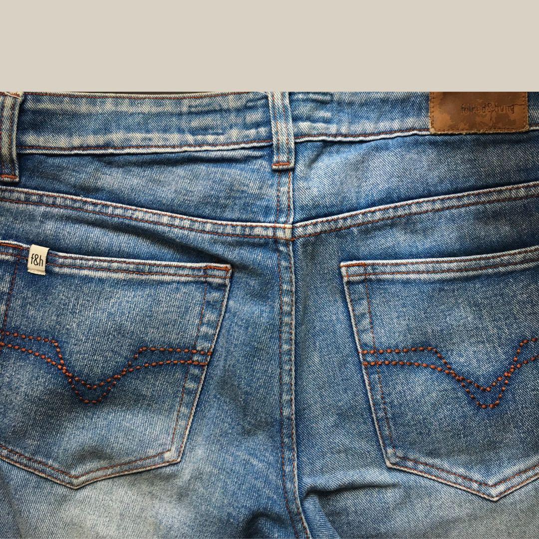 Folded&hung ripped jeans, Men's Fashion, Bottoms, Jeans on Carousell