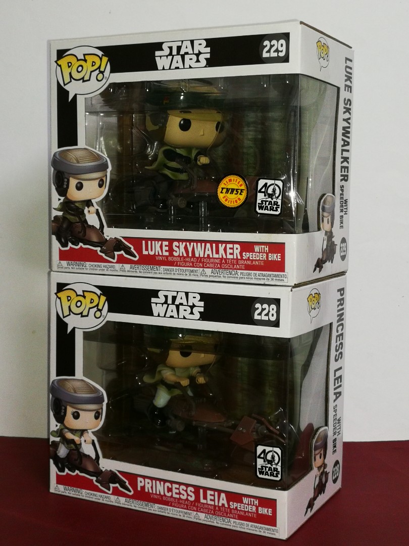 Funko pop luke sale skywalker with speeder