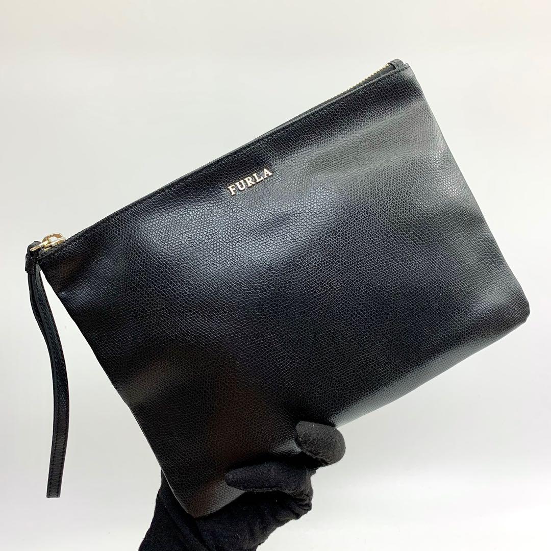 Furla best sale black clutch