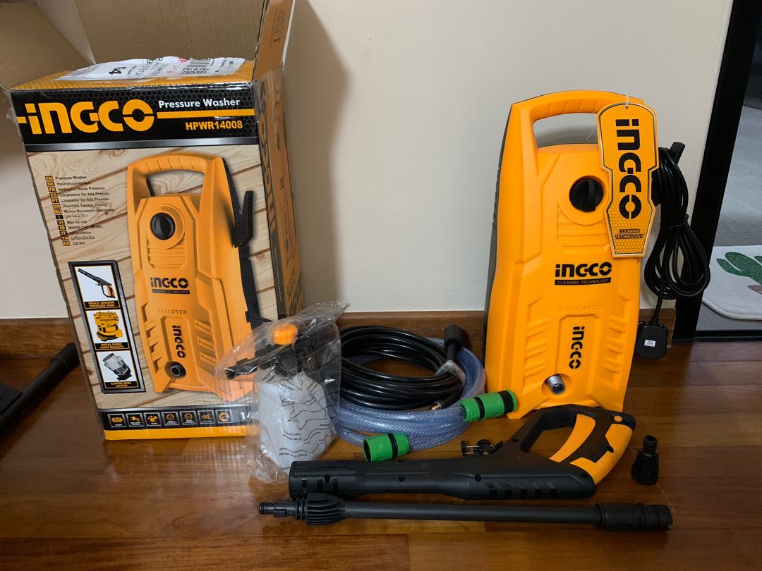 Máy rửa xe Ingco sở hữu mô tơ chổi than