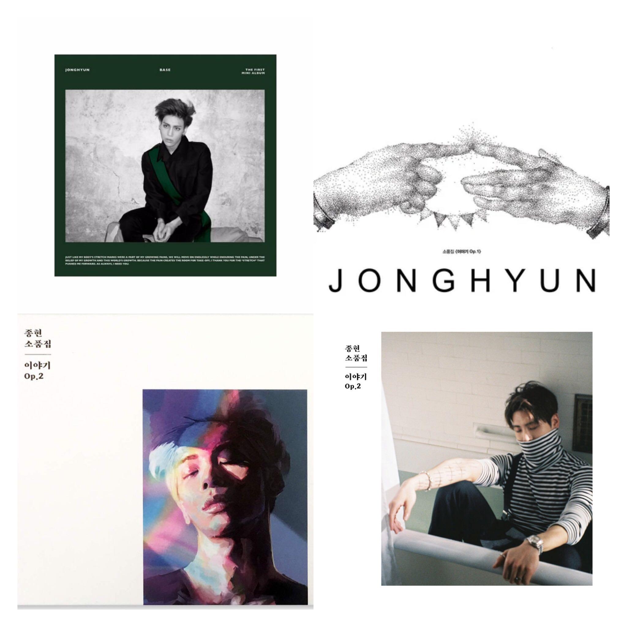 Jonghyun Album Music CDs SHINee Jonghyun BASE 1st Mini CD Album