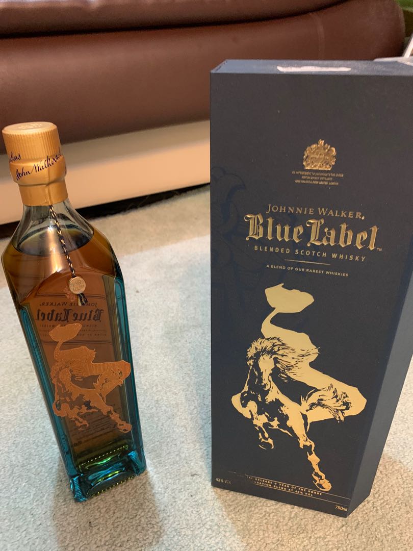 Johnnie Walker blue label year of the horse 馬年限定版藍牌 ...