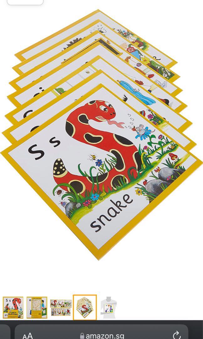 Jolly Phonics Wall Frieze: In Print Letters, Hobbies &amp; Toys, Stationery ...