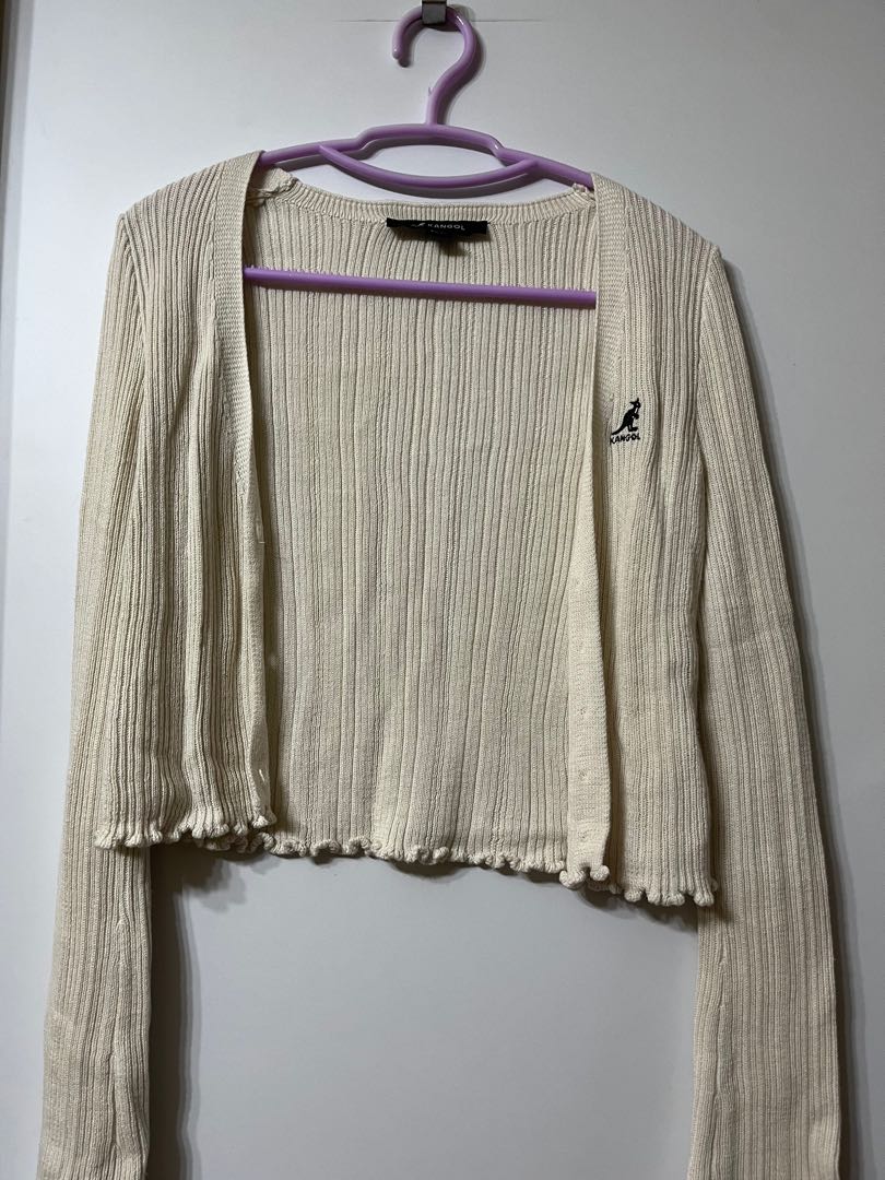Kangol cardigan 女裝外套斯文日系, 女裝 
