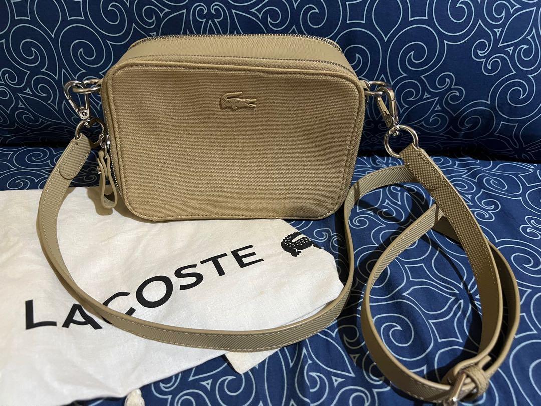 Lacoste double 2025 zip crossbody bag