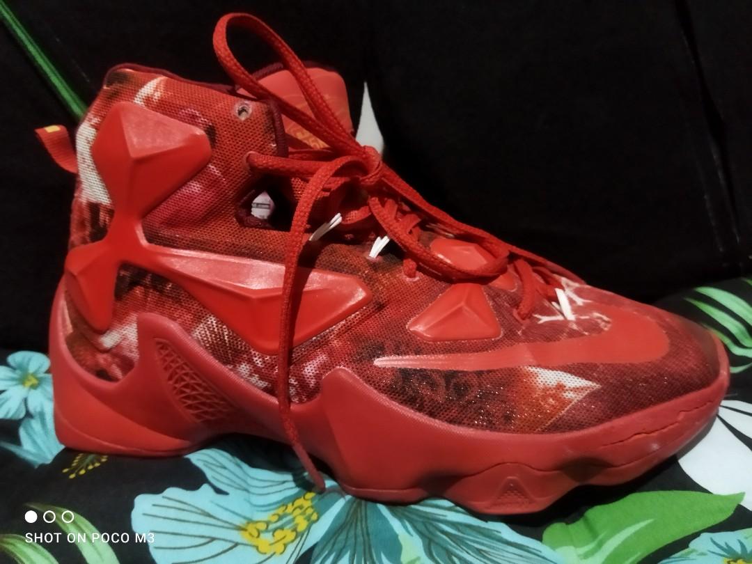 lebron shoes all red