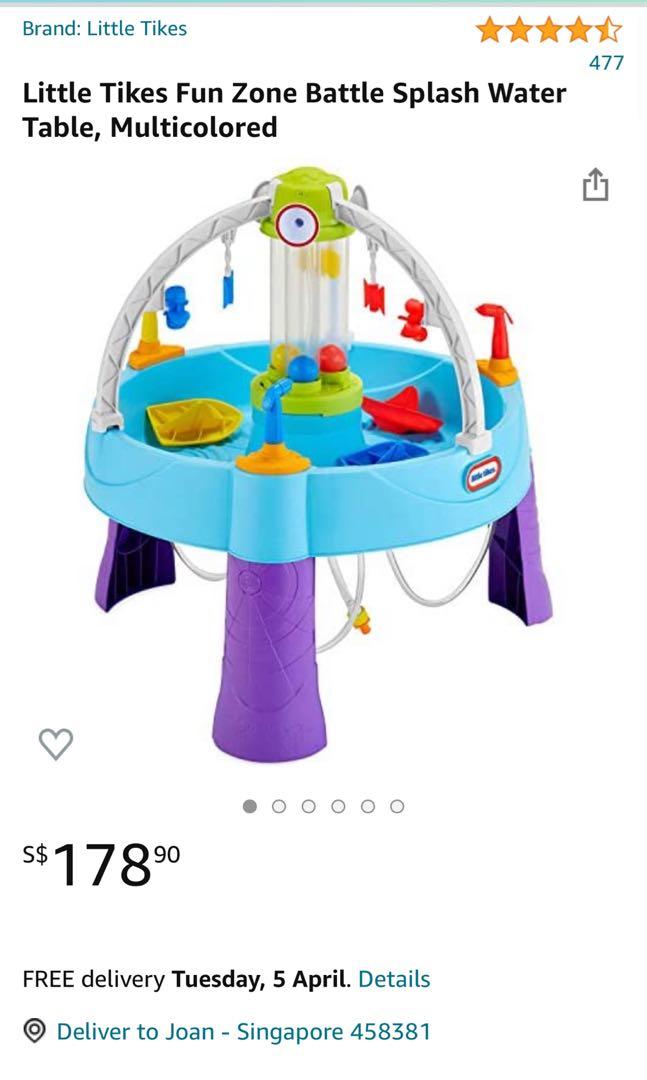 Little Tikes Fun Zone Battle Splash Water Table Babies Kids