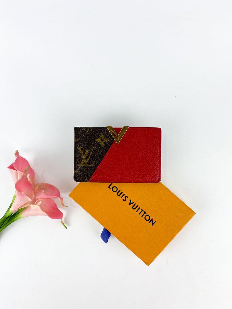 Louis Vuitton Card Holder Kimono Monogram Cerise Cherry in Calfskin/Toile  Canvas with Brass - US