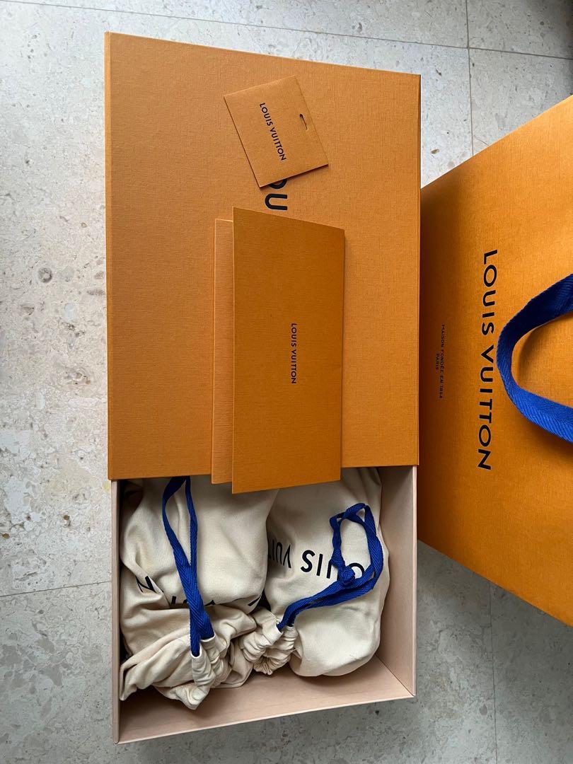 Louis Vuitton trainer sneaker 2022 SS size 7 Monogram Denim White