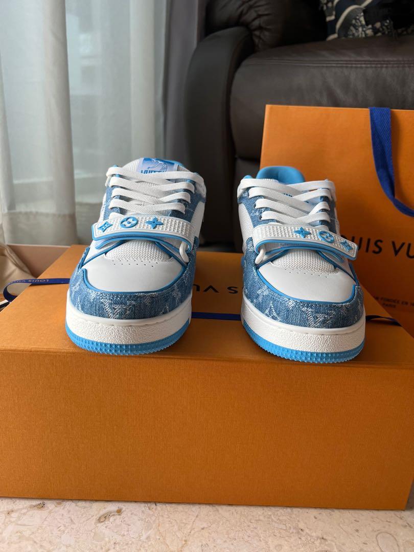 Louis Vuitton Louis Vuitton Trainer Baby Blue Sneakers size 7