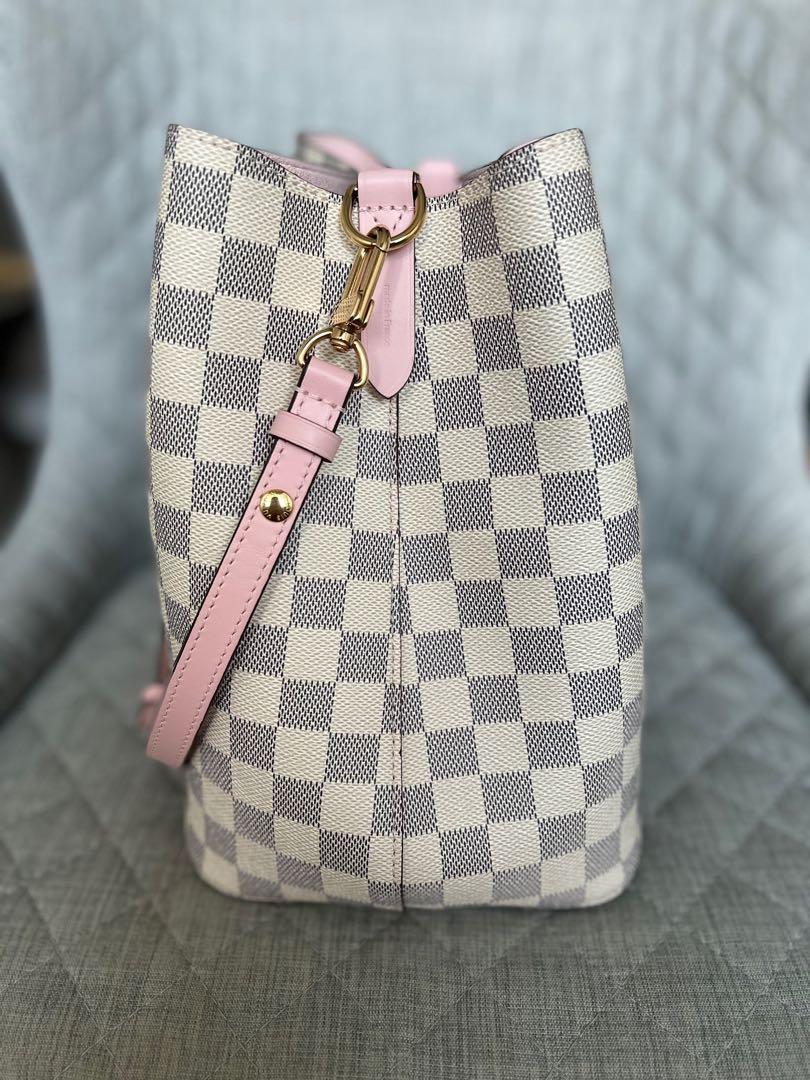 LV Neverfull MM Liner/New Bays Tote Liner in Sand with Pale Pink