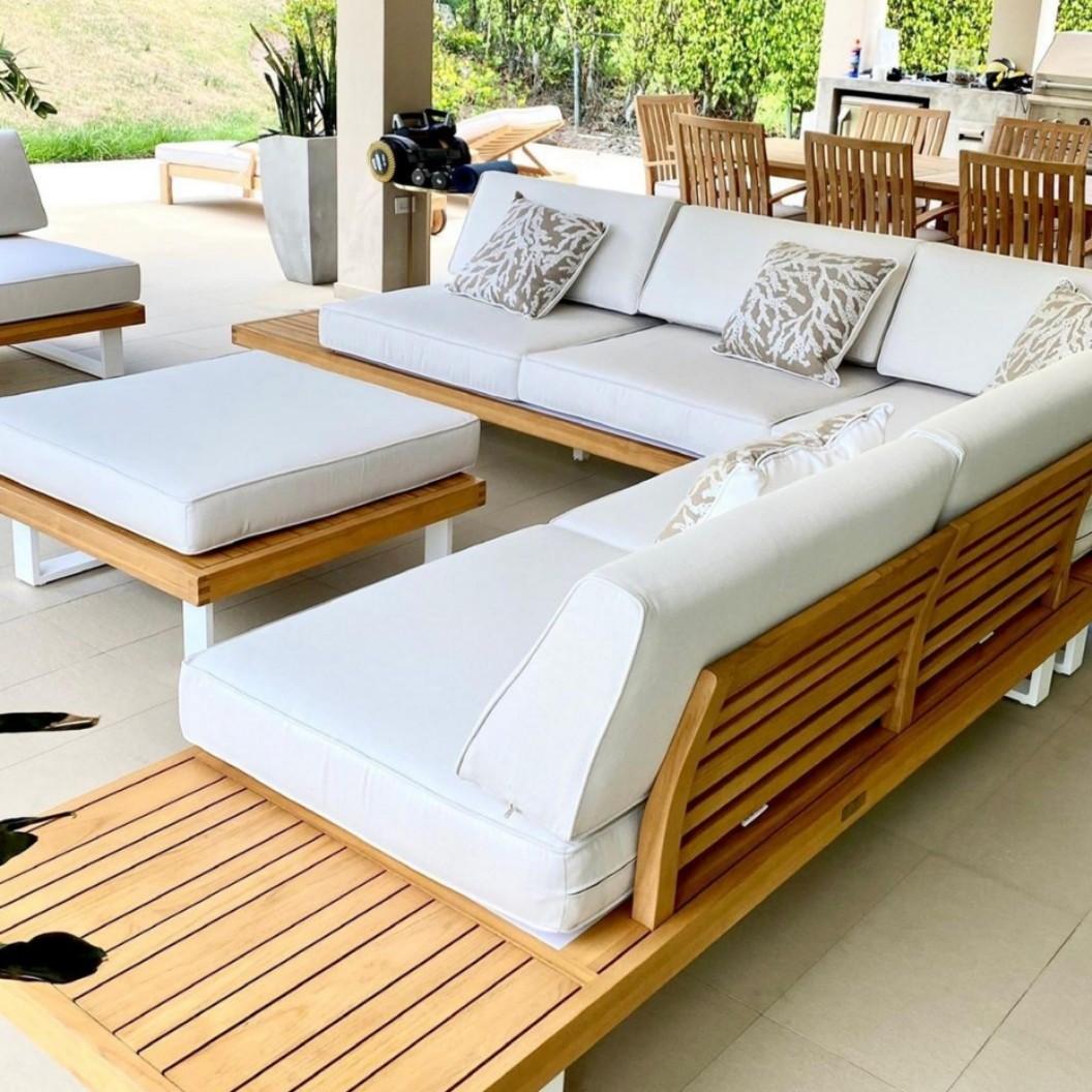 Mahogany sofa set, Furniture & Home Living, Furniture, Sofas on Carousell