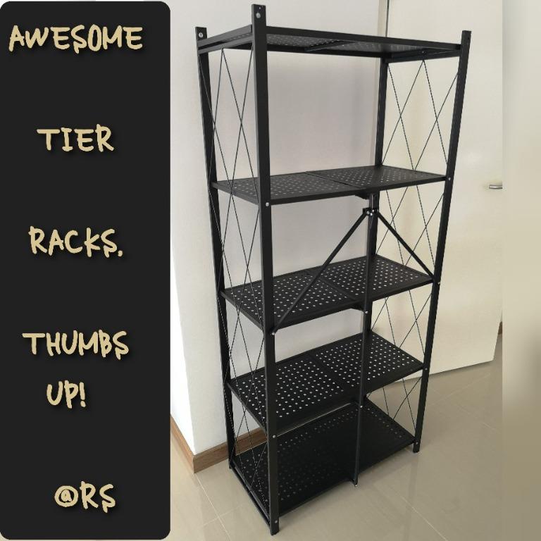 Metal 5 Layer Folding Storage Rack SALE, Furniture & Home Living ...