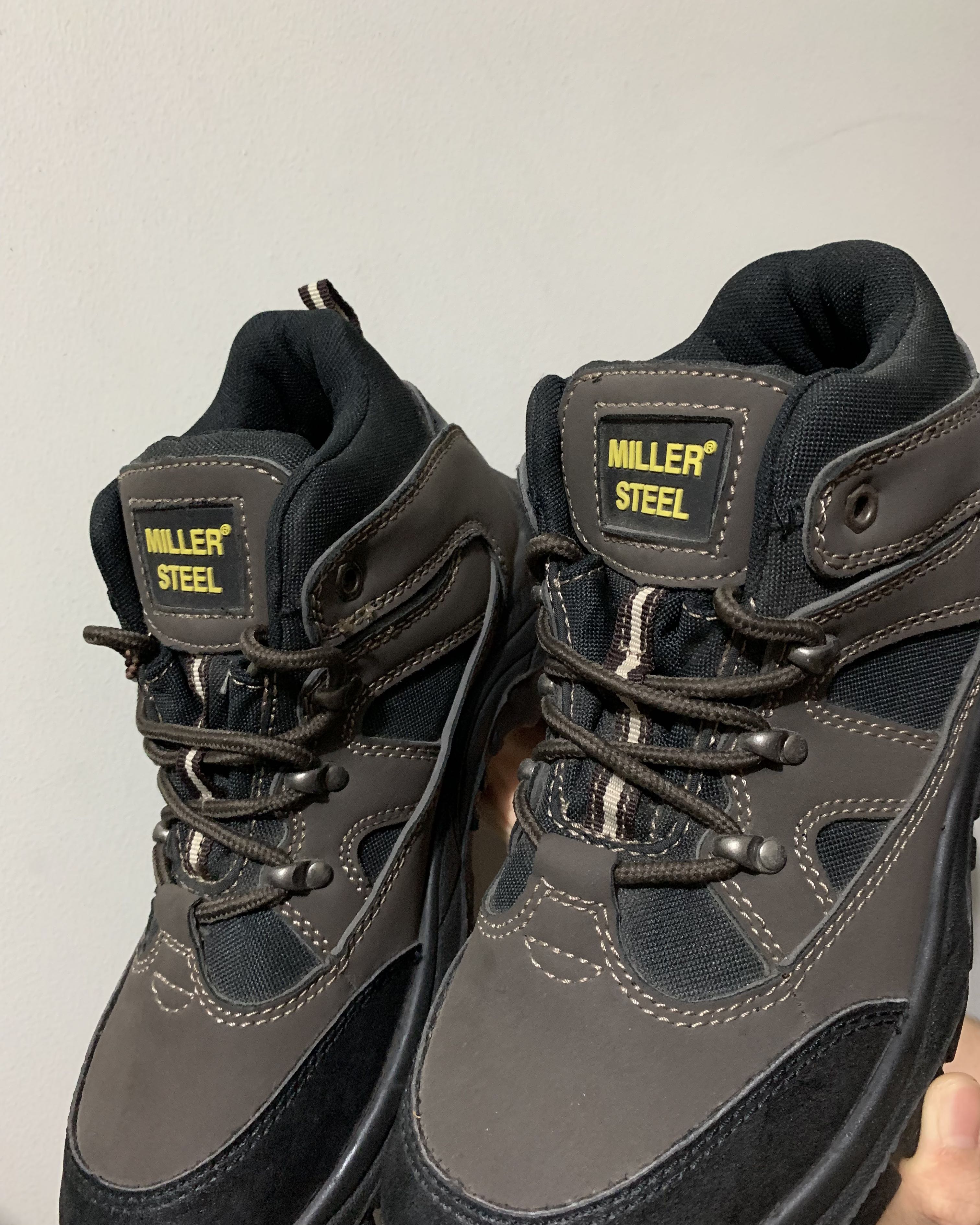 Miller Steel safety shoes, Men's Fashion, Footwear, Boots on Carousell