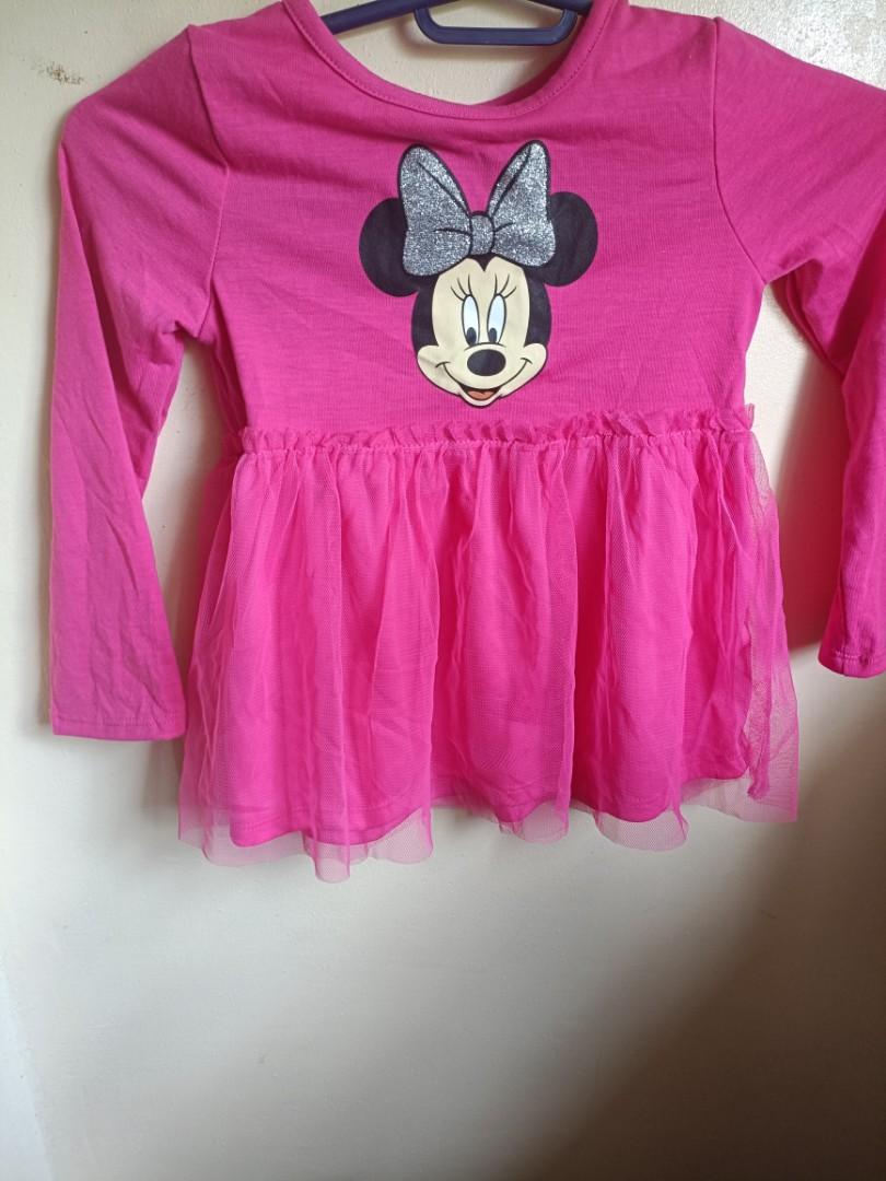 Minnie Mouse long sleeve dress for kids 